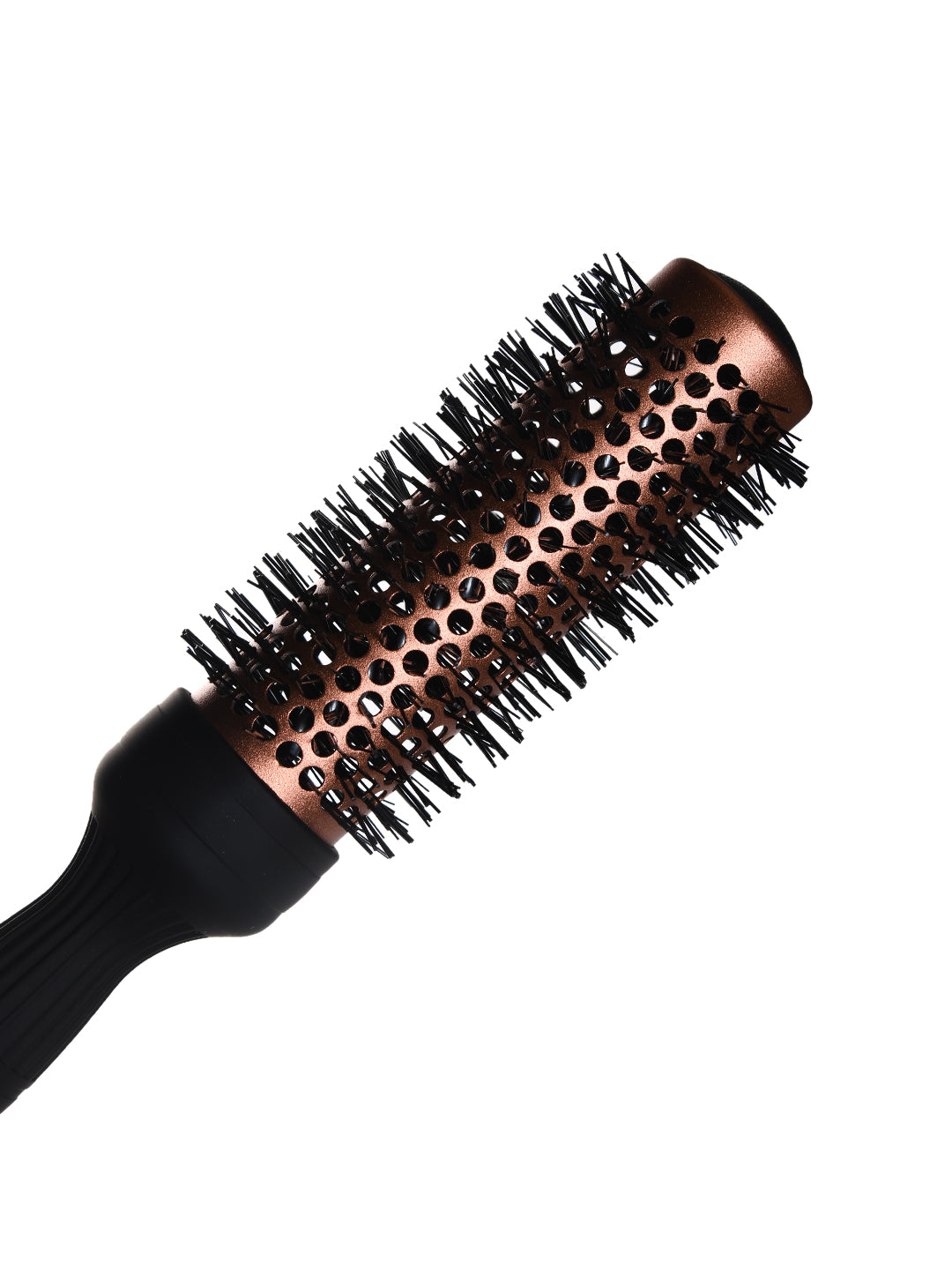 Mr. Barber Copper Ceramic Barrel Hair Brush - 33 mm, Round Thermal Brush - Black & Copper/Blow Dry Brush - 1 Piece