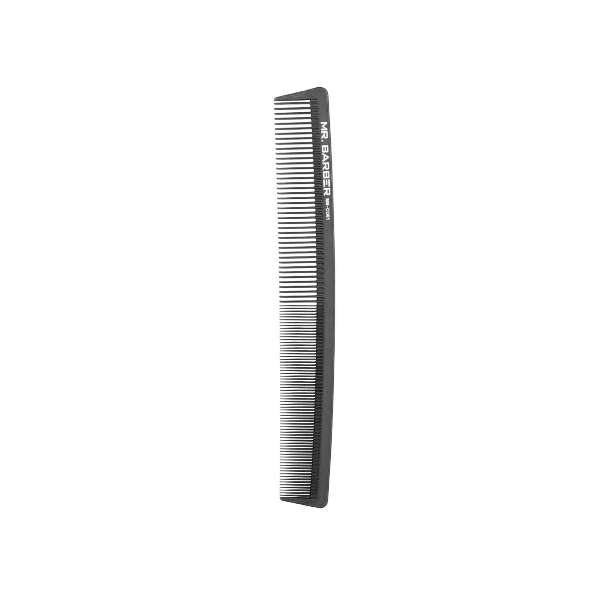 Mr. Barber Carbon Comb MB-CO01 | Heat-Resistant Professional Hair Styling Comb with Rounded Tips (1 Piece)