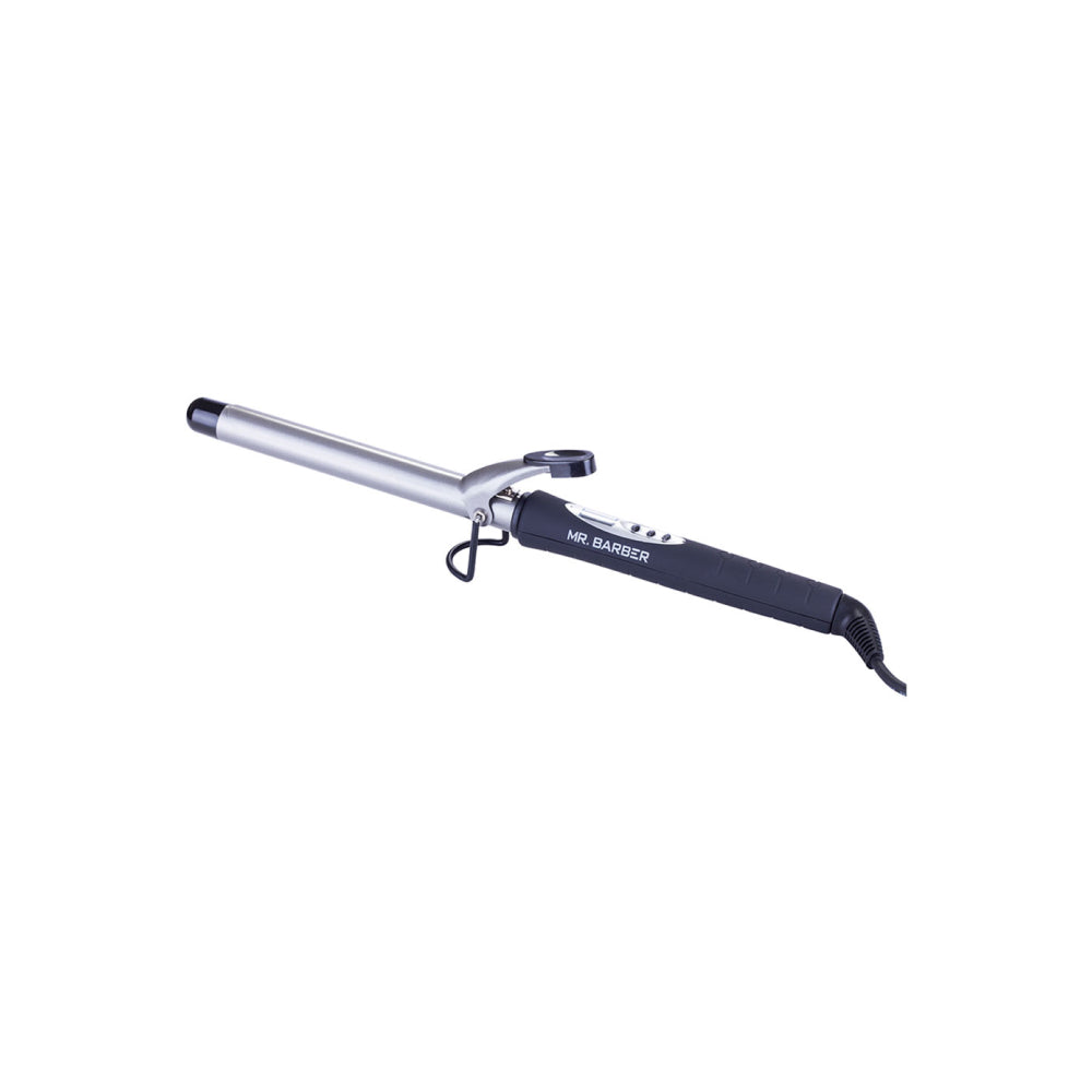 Mr Barber Curl On Curling Tong 22mm Ceramic Infused Barrel, Hair Curling Tong - Black Hair Curler - 1 Piece