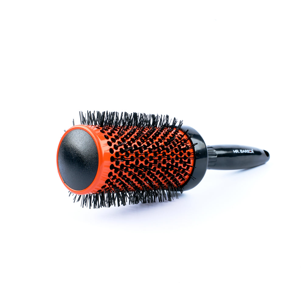 Mr. Barber 53 mm Ceramic Round Brush Large Ceramic Ion Thermal Barrel for Sleek Precise Heat Styling and Maximum Volume - 1 Piece