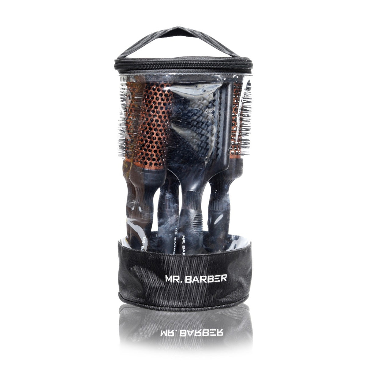 Mr. Barber Copper Ceramic Brush Kit | Includes Free Paddle Brush – Professional Hair Styling Set