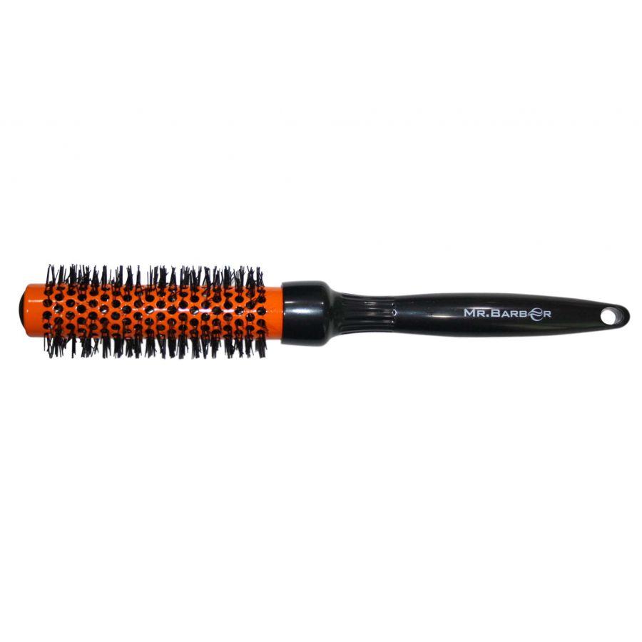 Mr. Barber 25 mm Ceramic Round Brush Large Ceramic Ion Thermal Barrel for Sleek Precise Heat Styling and Maximum Volume - 1 Piece