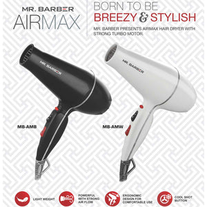 Mr. Barber Airmax Hair Dryer (White) - 1 Piece