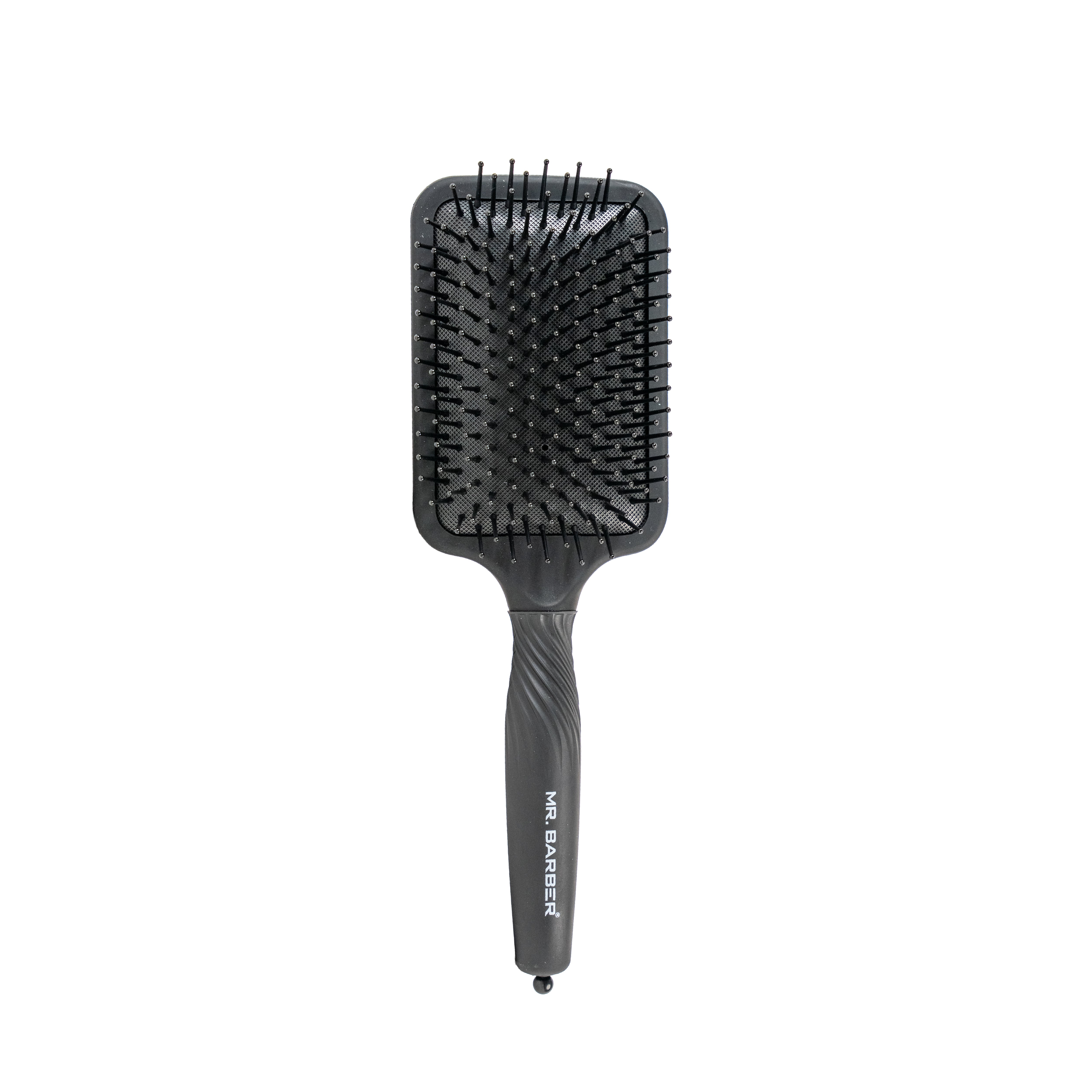 Mr. Barber Soft Pad Paddle Brush | Air-Cushioned Paddle Brush | Heat-Resistant Bristles | Gentle Detangling & Faster Blow-Drying | Lightweight Ergonomic Hair Brush | Suitable for All Hair Types