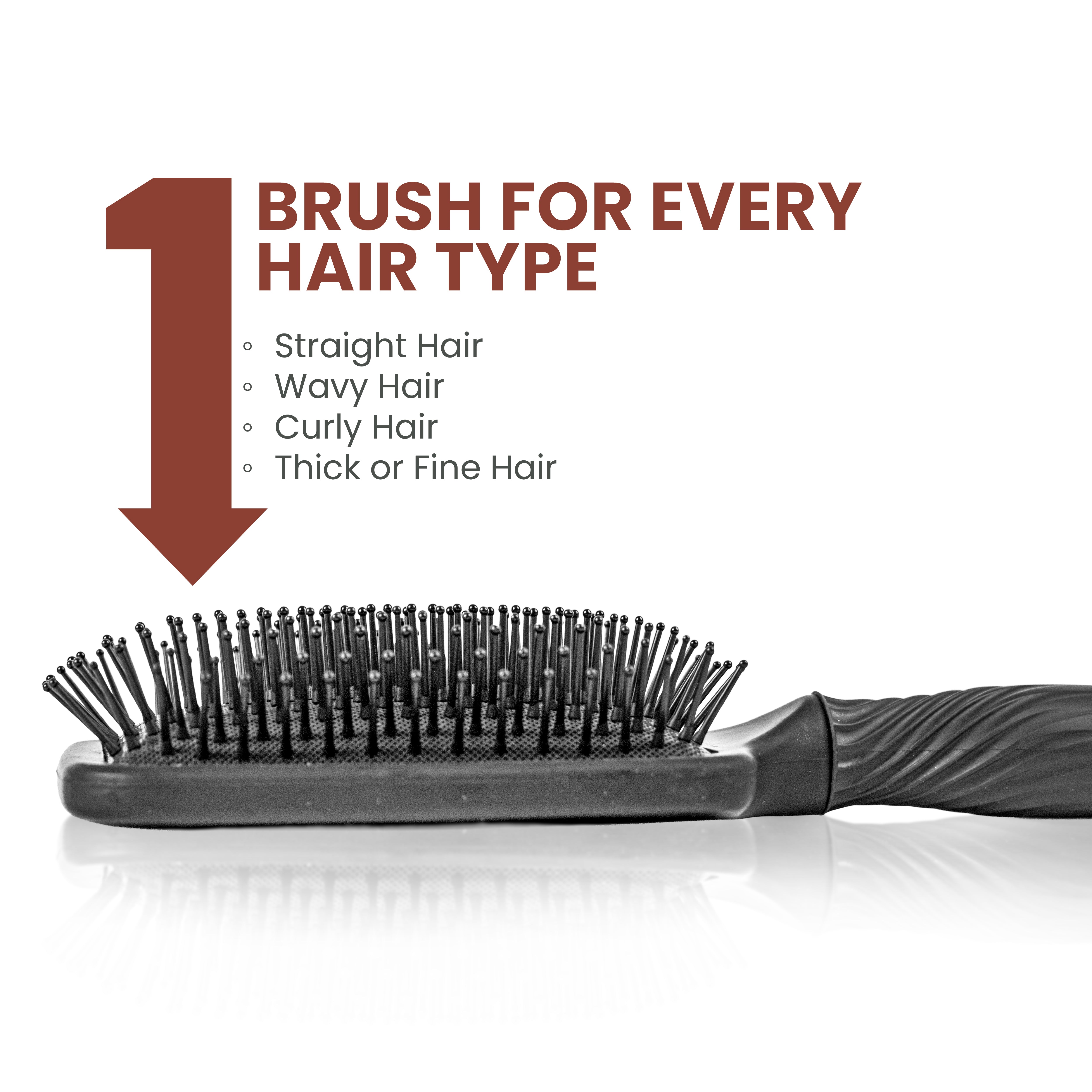 Mr. Barber Soft Pad Paddle Brush | Air-Cushioned Paddle Brush | Heat-Resistant Bristles | Gentle Detangling & Faster Blow-Drying | Lightweight Ergonomic Hair Brush | Suitable for All Hair Types