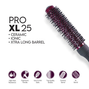 Mr. Barber Pro XL Ceramic Thermal Ion Brush-25 mm