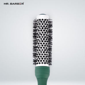 Mr. Barber Green Ceramic Ion Thermal Brush 25mm | Professional Hair Styling Brush - 1 Piece