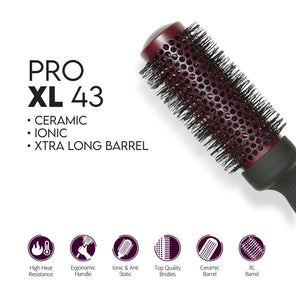 Mr. Barber Pro XL Ceramic Thermal Ion Brush-43 mm