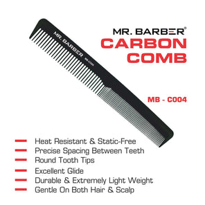 Mr. Barber Precision Cutting Comb MB-CO04 | Professional Hair Styling Comb for Accurate Cuts (1 Piece)