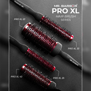 Mr. Barber Pro XL 25 mm Ceramic Thermal Ion Hair Brush Comb For Women & Men MB-XL25 | Salon Quality & Heat Resistant Brush - 1 Piece