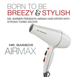 Mr. Barber Airmax Hair Dryer (White) - 1 Piece
