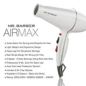 Airmax Hair Dryer - White
