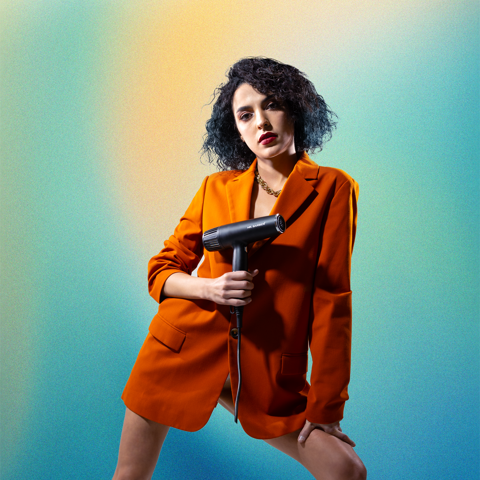 Mr. Barber Autograph Pro Smart Hair Dryer 2400 Watts - Black | Bldc Motor 70000 RPM | Quick Dry 5 Heat Modes