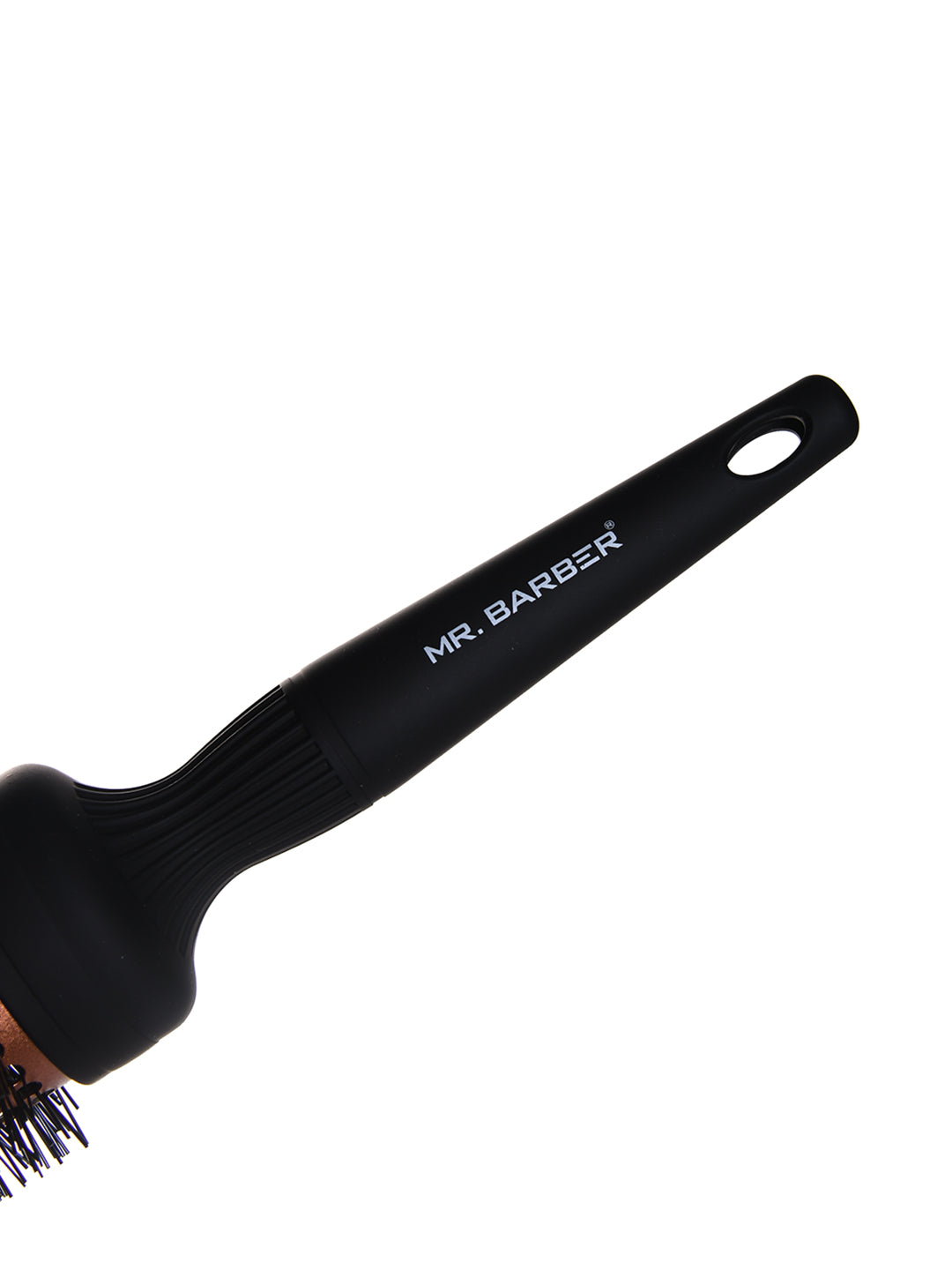 Mr Barber Copper Ceramic Barrel Hair Brush - 43 mm, Round Thermal Brush-Black & Copper/Blow Dry Brush - 1 Piece