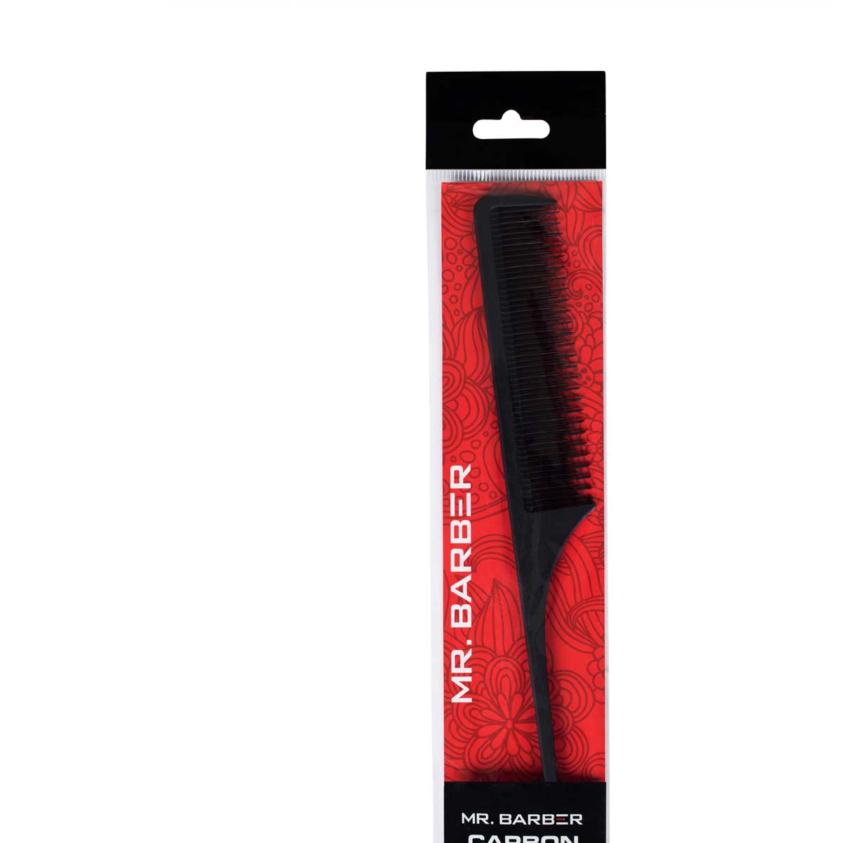 Mr. Barber Teasing Tail Comb MB-CO10 | Professional Precision Hair Styling Comb for Volume & Sectioning (1 Piece)