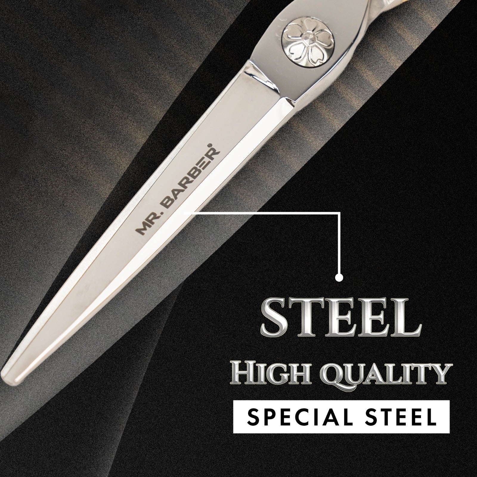 Mr. Barber Classic Dragon Edge Hair Cutting Scissor – Premium Professional Salon Scissors with High-Quality Special Steel, Pivot Screw System, and Golden Dragon Handle (5.5 Inch)