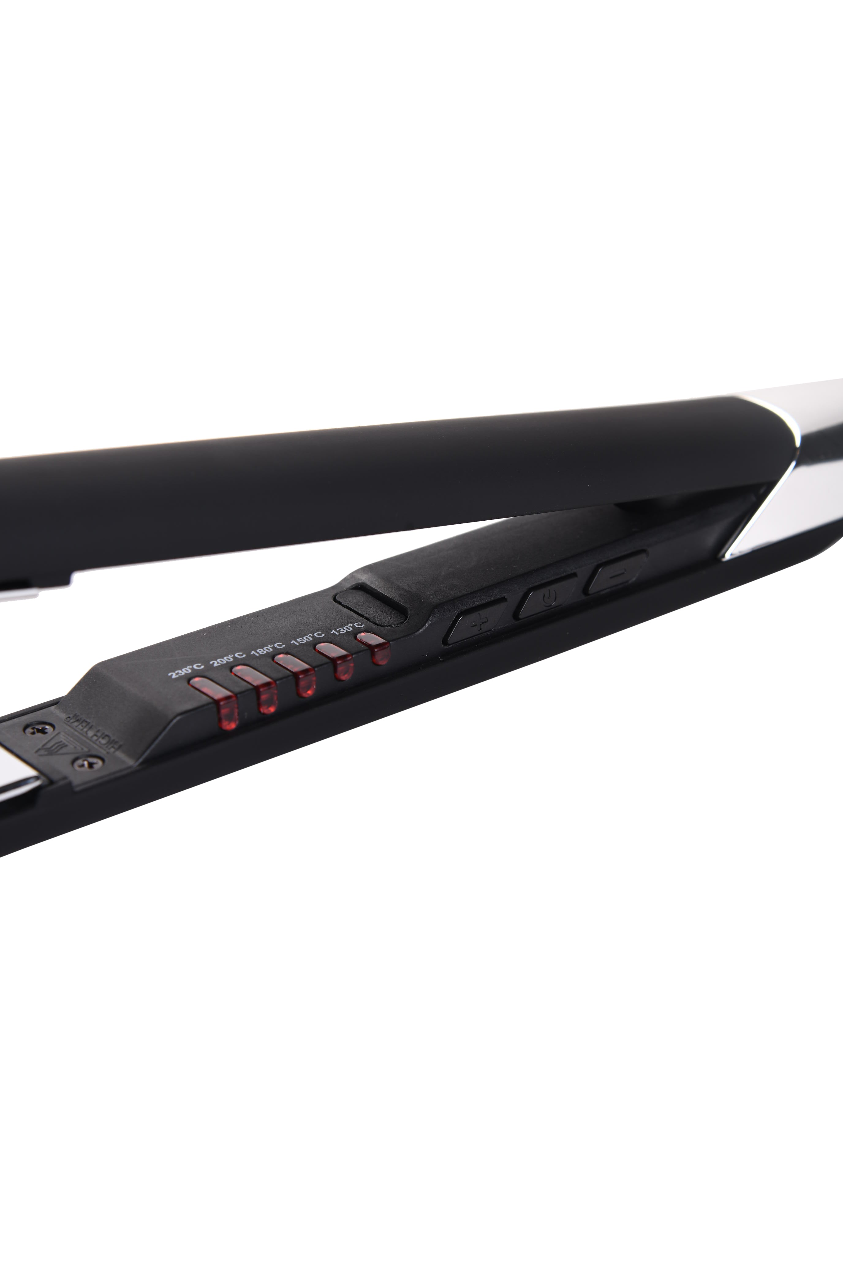 Mr. Barber Straits N Shine Slim Titanium Plates, Professional Hair Straightener - Black Flat Iron - 1 Piece
