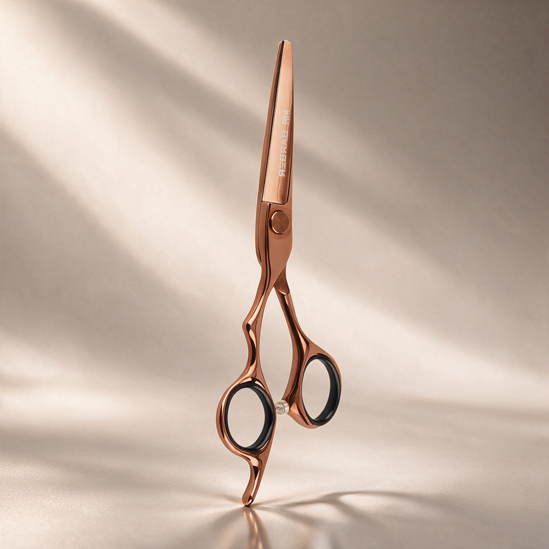 Mr. Barber Copper Titanium Scissors – 5.5 Inch | Nano-Titanium Edge