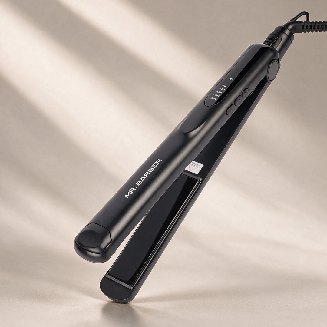 Mr. Barber Elite Hair Straightener – Black | Auto Sleep Mode