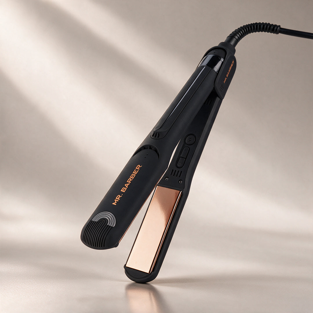 Mr. Barber Ultima Shine Pro Hair Straightener | Nano Titanium Plates