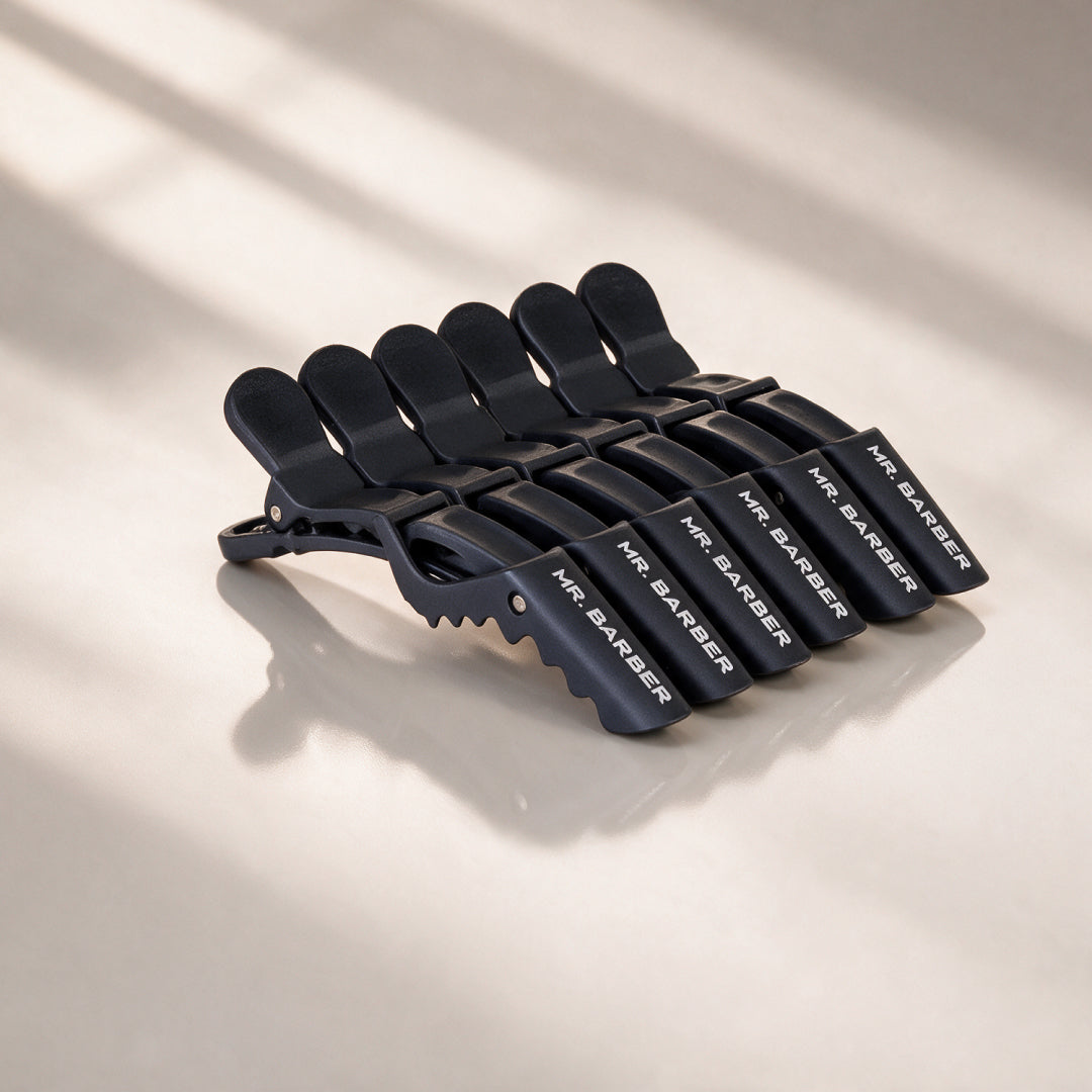 Mr. Barber Croc Sectioning Clips – Pack of 6 | Non-Slip Grip