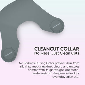 Mr. Barber Cutting Collar | For Anti-Static Hair, Smooth, Lightweight & Water-Resistant 19.2x13.7 Inches