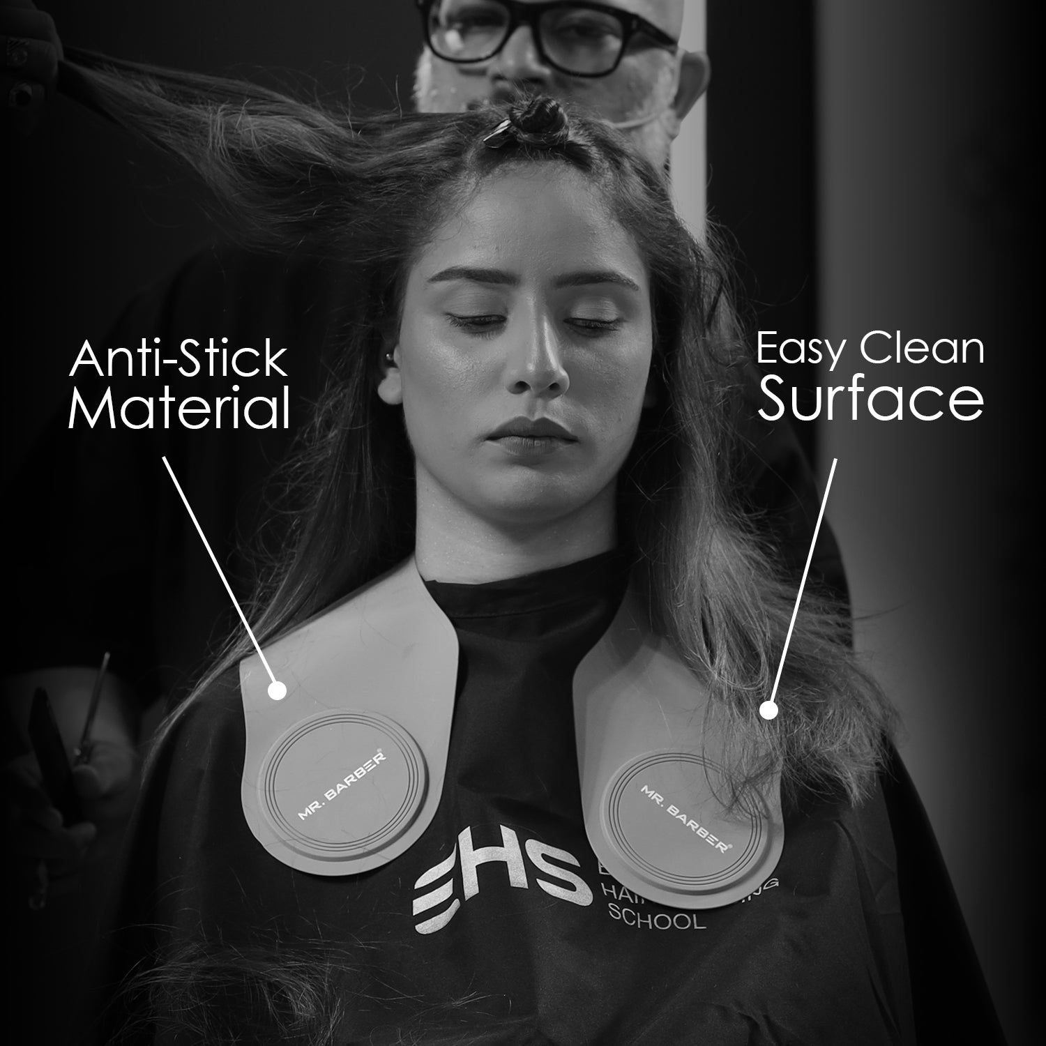 Mr. Barber Cutting Collar | For Anti-Static Hair, Smooth, Lightweight & Water-Resistant 19.2x13.7 Inches